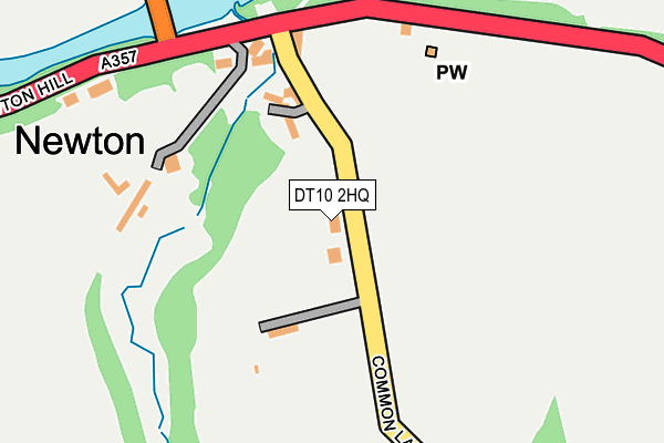 DT10 2HQ map - OS OpenMap – Local (Ordnance Survey)