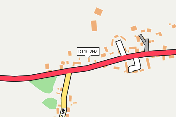 DT10 2HZ map - OS OpenMap – Local (Ordnance Survey)