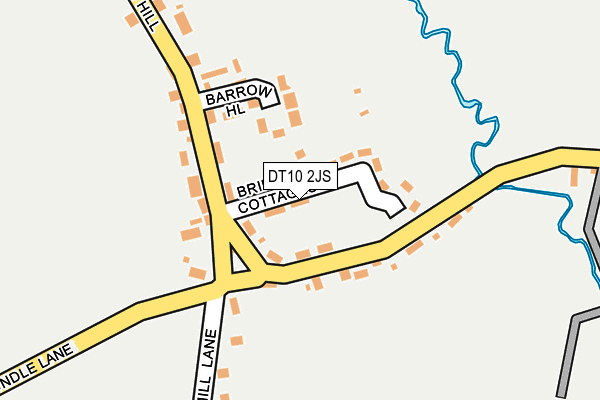 DT10 2JS map - OS OpenMap – Local (Ordnance Survey)