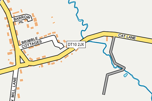 DT10 2JX map - OS OpenMap – Local (Ordnance Survey)