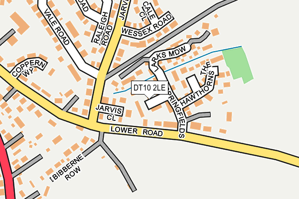 DT10 2LE map - OS OpenMap – Local (Ordnance Survey)