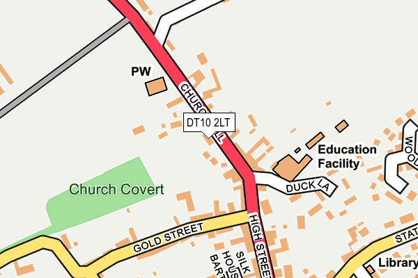 DT10 2LT map - OS OpenMap – Local (Ordnance Survey)