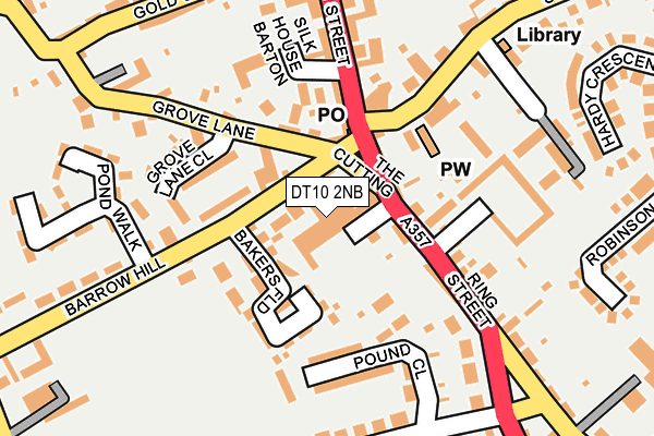 DT10 2NB map - OS OpenMap – Local (Ordnance Survey)