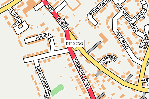 DT10 2NG map - OS OpenMap – Local (Ordnance Survey)