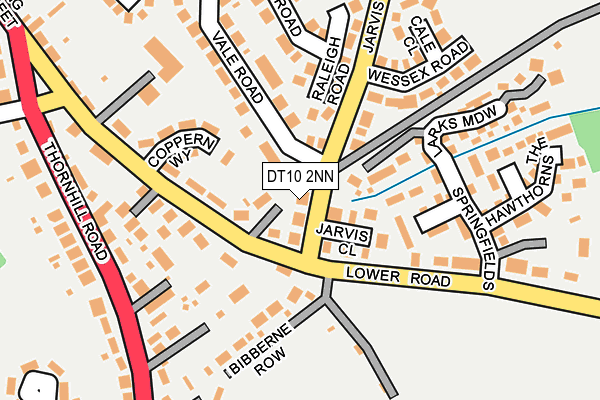 DT10 2NN map - OS OpenMap – Local (Ordnance Survey)