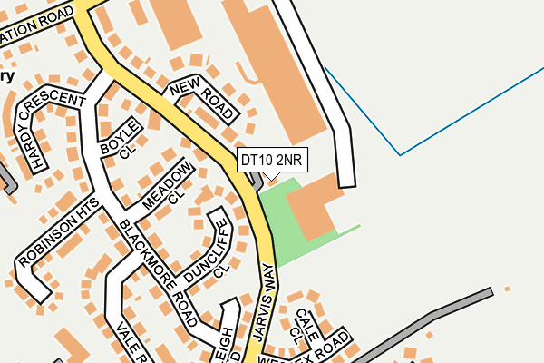 DT10 2NR map - OS OpenMap – Local (Ordnance Survey)