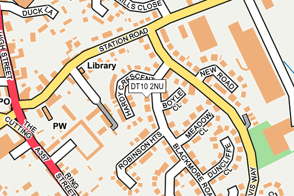 DT10 2NU map - OS OpenMap – Local (Ordnance Survey)