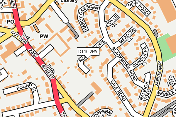 DT10 2PA map - OS OpenMap – Local (Ordnance Survey)