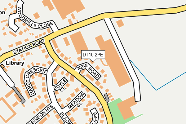 DT10 2PE map - OS OpenMap – Local (Ordnance Survey)