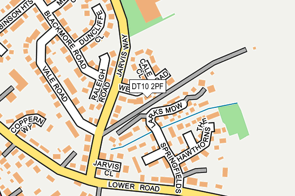 DT10 2PF map - OS OpenMap – Local (Ordnance Survey)