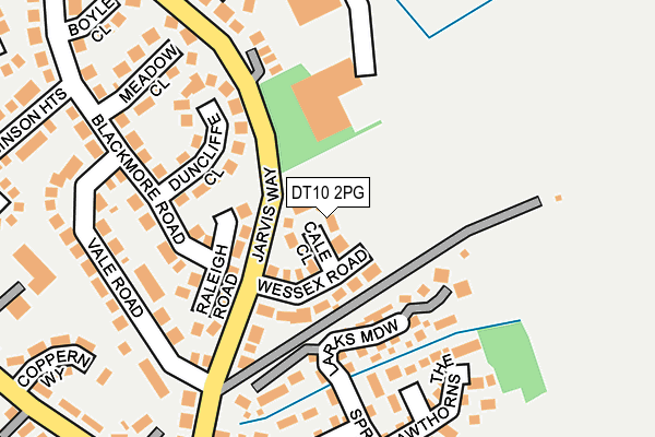 DT10 2PG map - OS OpenMap – Local (Ordnance Survey)