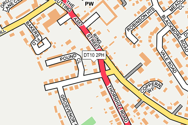 DT10 2PH map - OS OpenMap – Local (Ordnance Survey)