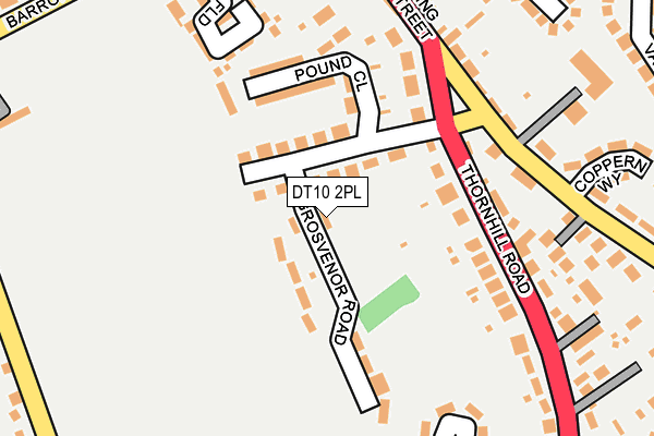 DT10 2PL map - OS OpenMap – Local (Ordnance Survey)