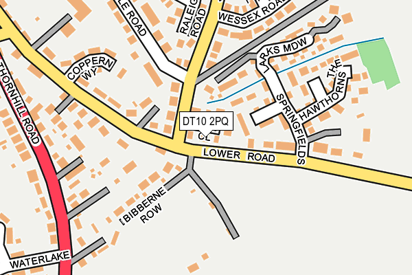 DT10 2PQ map - OS OpenMap – Local (Ordnance Survey)