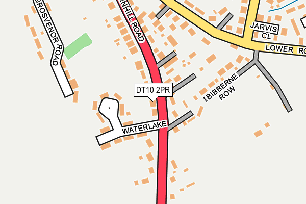 DT10 2PR map - OS OpenMap – Local (Ordnance Survey)