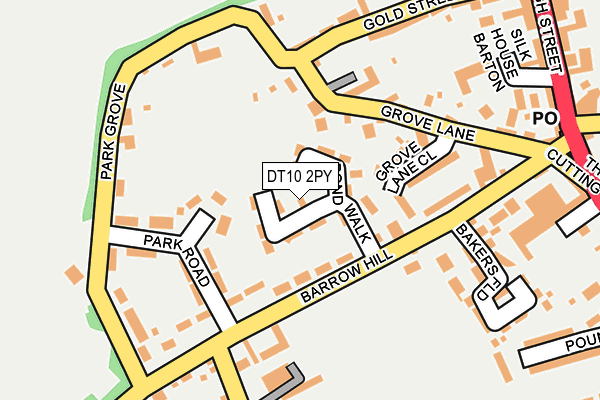 DT10 2PY map - OS OpenMap – Local (Ordnance Survey)