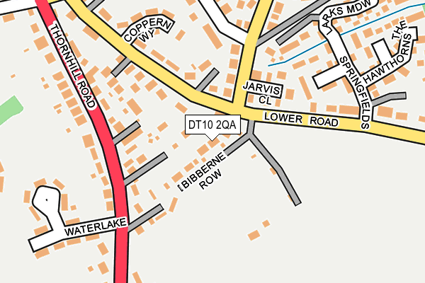 DT10 2QA map - OS OpenMap – Local (Ordnance Survey)