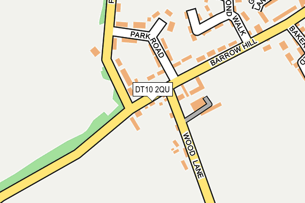 DT10 2QU map - OS OpenMap – Local (Ordnance Survey)