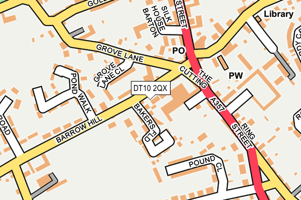 DT10 2QX map - OS OpenMap – Local (Ordnance Survey)