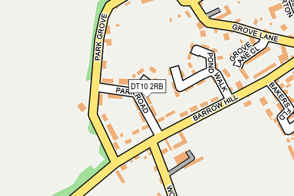 DT10 2RB map - OS OpenMap – Local (Ordnance Survey)