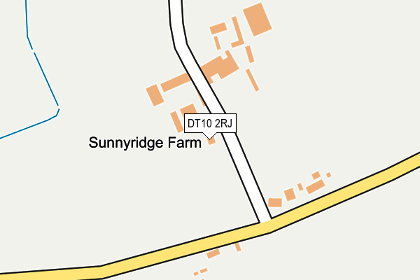DT10 2RJ map - OS OpenMap – Local (Ordnance Survey)