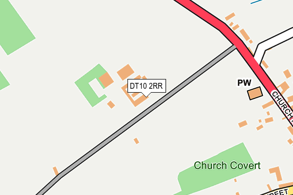 DT10 2RR map - OS OpenMap – Local (Ordnance Survey)