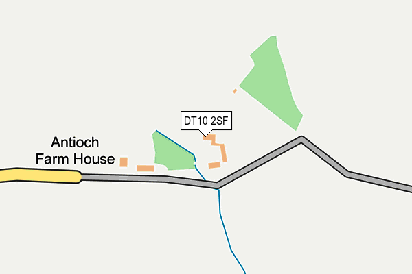 DT10 2SF map - OS OpenMap – Local (Ordnance Survey)