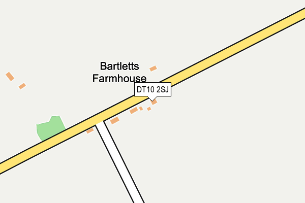 DT10 2SJ map - OS OpenMap – Local (Ordnance Survey)