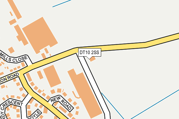 DT10 2SS map - OS OpenMap – Local (Ordnance Survey)