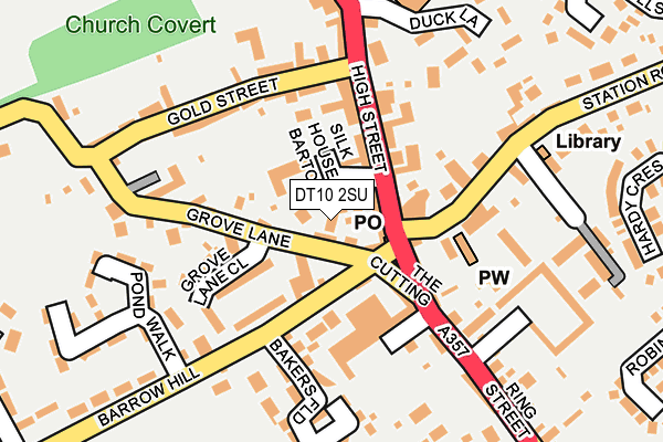 DT10 2SU map - OS OpenMap – Local (Ordnance Survey)