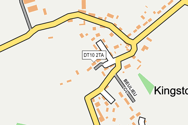 DT10 2TA map - OS OpenMap – Local (Ordnance Survey)