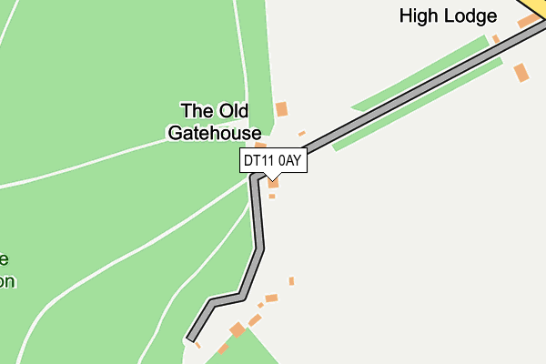DT11 0AY map - OS OpenMap – Local (Ordnance Survey)