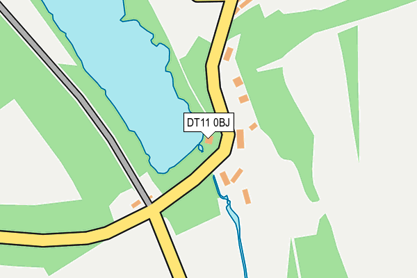 DT11 0BJ map - OS OpenMap – Local (Ordnance Survey)