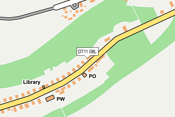 DT11 0BL map - OS OpenMap – Local (Ordnance Survey)