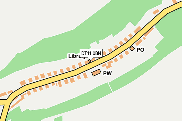 DT11 0BN map - OS OpenMap – Local (Ordnance Survey)