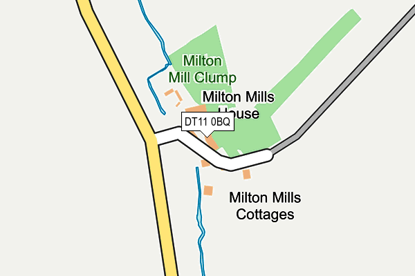 DT11 0BQ map - OS OpenMap – Local (Ordnance Survey)