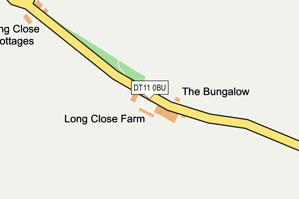 DT11 0BU map - OS OpenMap – Local (Ordnance Survey)