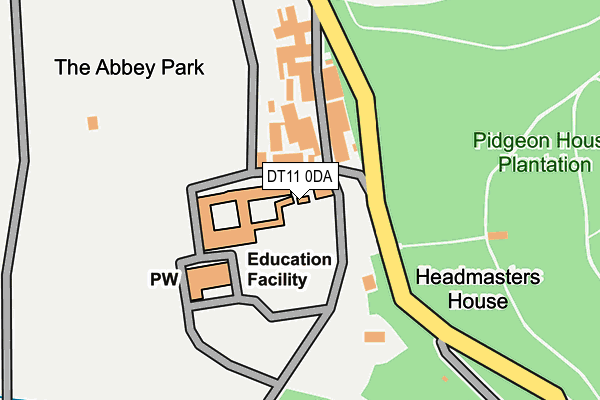 DT11 0DA map - OS OpenMap – Local (Ordnance Survey)