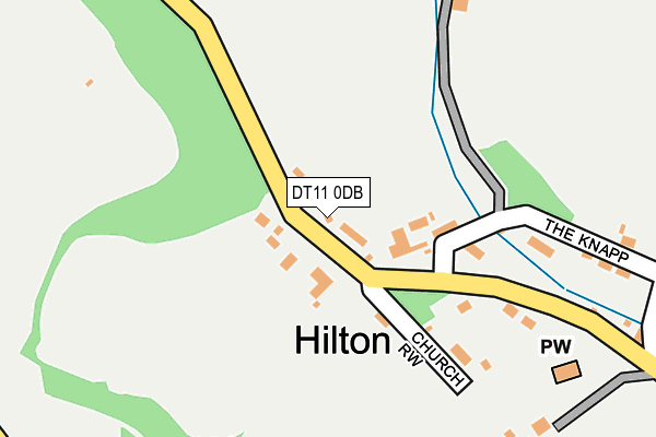 DT11 0DB map - OS OpenMap – Local (Ordnance Survey)