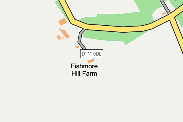 DT11 0DL map - OS OpenMap – Local (Ordnance Survey)