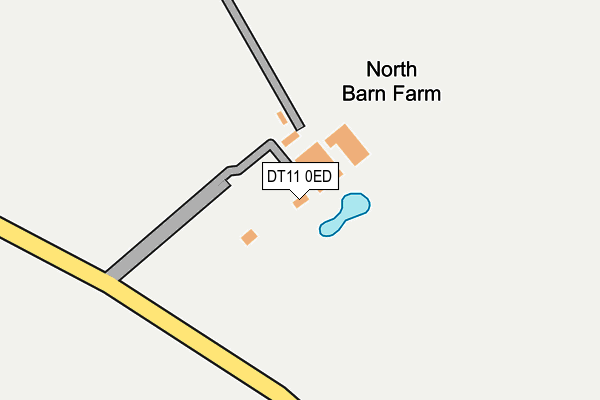 DT11 0ED map - OS OpenMap – Local (Ordnance Survey)