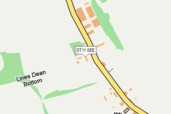 DT11 0EE map - OS OpenMap – Local (Ordnance Survey)