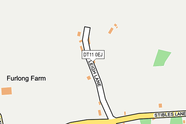 DT11 0EJ map - OS OpenMap – Local (Ordnance Survey)