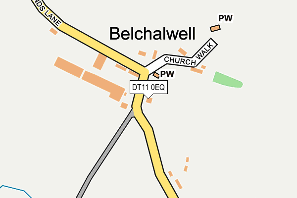 DT11 0EQ map - OS OpenMap – Local (Ordnance Survey)