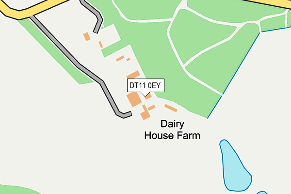 DT11 0EY map - OS OpenMap – Local (Ordnance Survey)