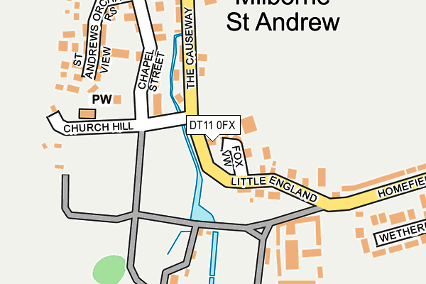 DT11 0FX map - OS OpenMap – Local (Ordnance Survey)