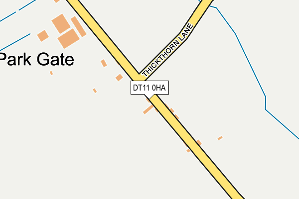 DT11 0HA map - OS OpenMap – Local (Ordnance Survey)