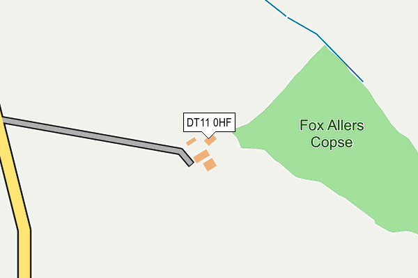DT11 0HF map - OS OpenMap – Local (Ordnance Survey)