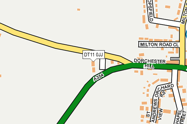 DT11 0JJ map - OS OpenMap – Local (Ordnance Survey)