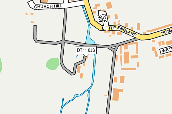 DT11 0JS map - OS OpenMap – Local (Ordnance Survey)